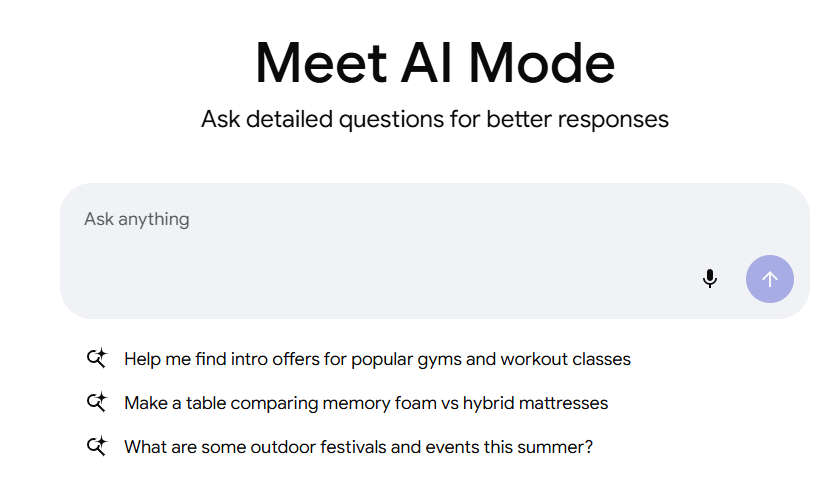 Google AI Search Features