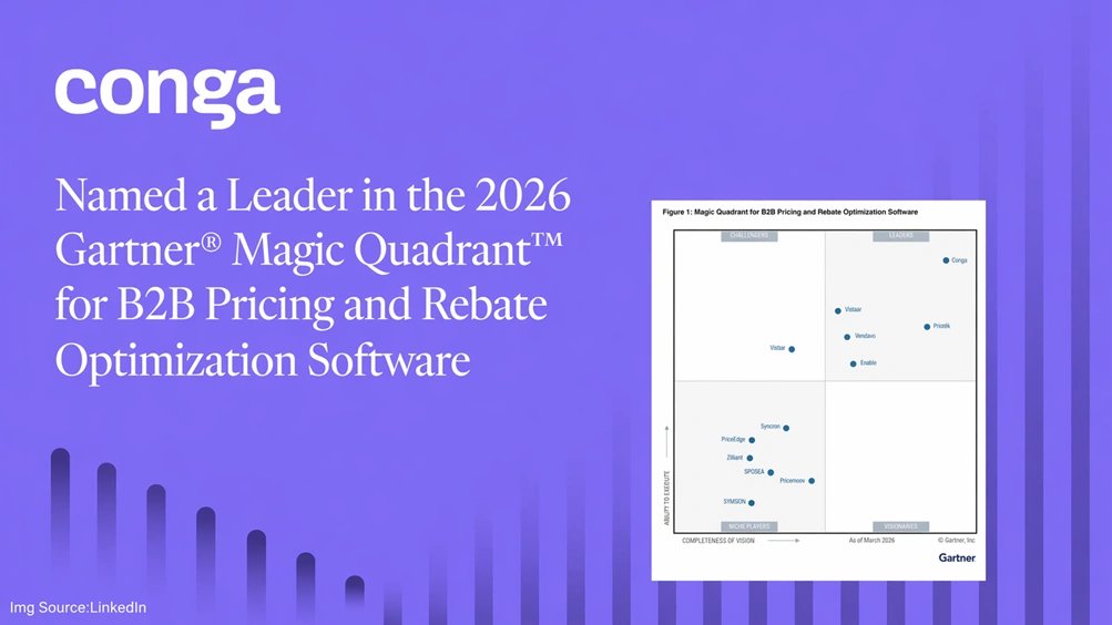 Conga Named a Leader in the 2026 Gartner® Magic Quadrant™