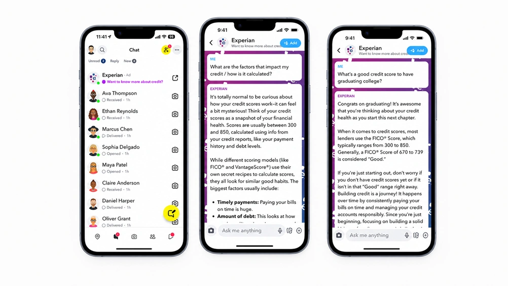 Experian Meets the Next Generation with First 'AI Sponsored Snaps'