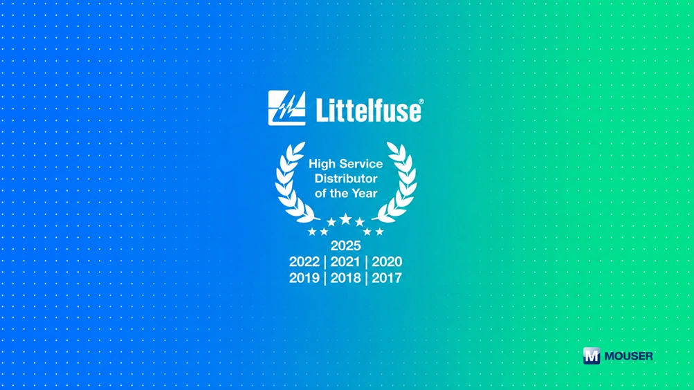 Mouser Receives 2025 Global High Service Distributor of the Year Award