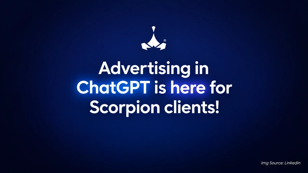 Scorpion is Now a Technology Partner Supporting Advertising